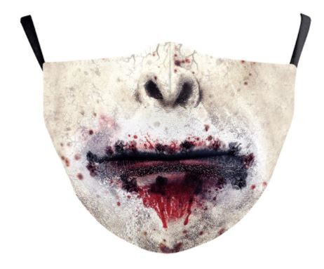 Zombie-Maske für Gesicht beängstigend