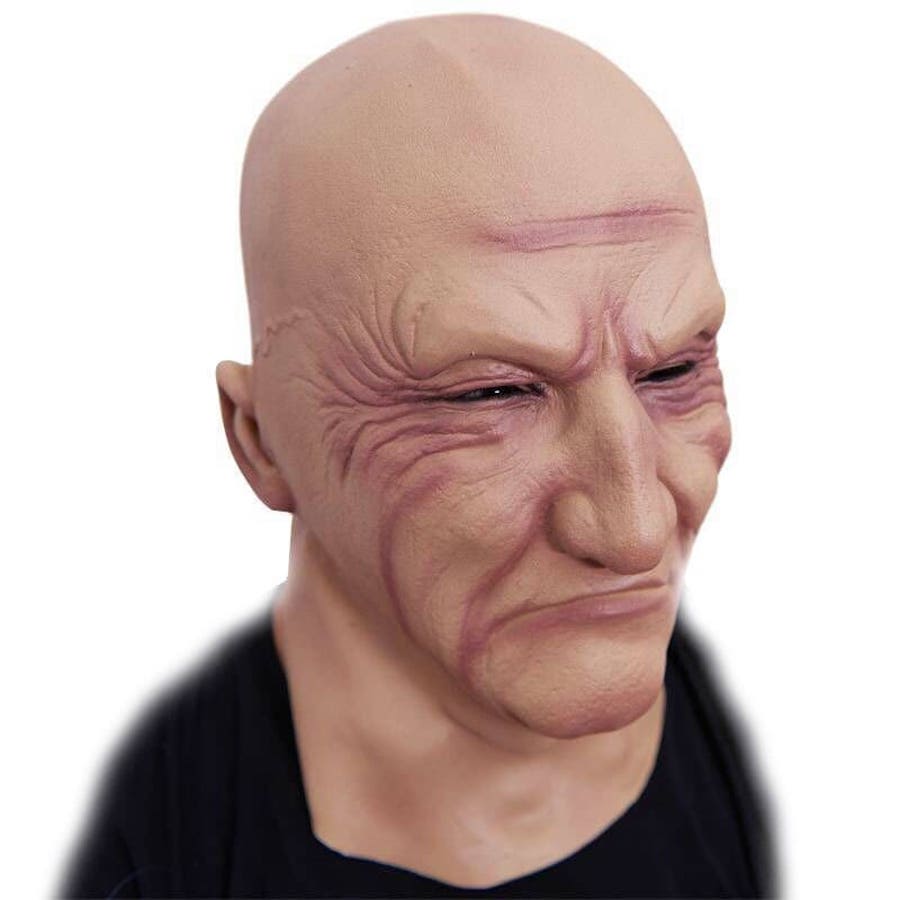 Silikonmaske Glatzkopf Latex-Gesichtsmaske