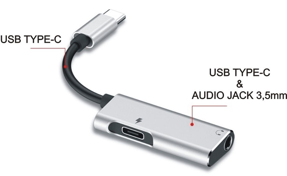Hub USB-C zu Audio