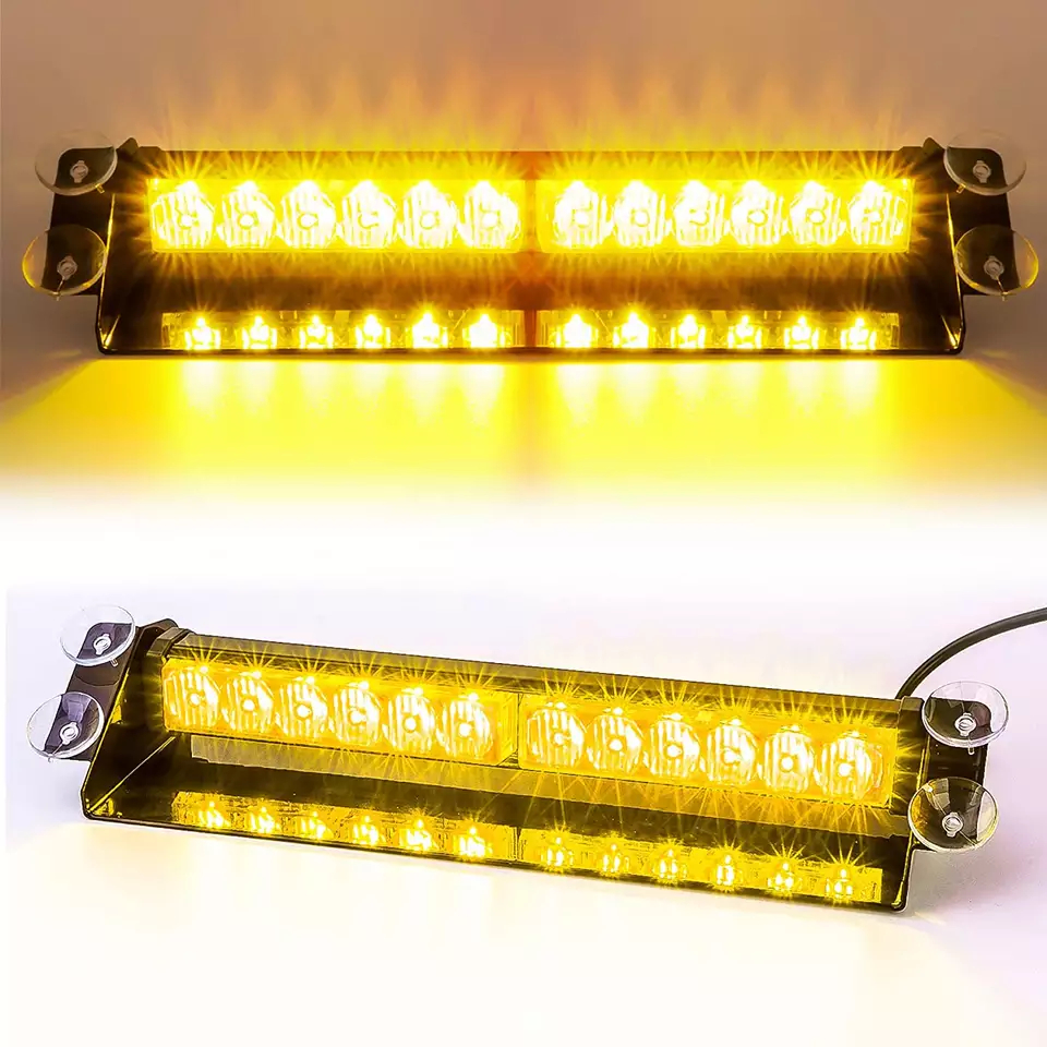 Warn-LED-Blinker für das Auto 24 LEDs in weißer, gelber Farbe