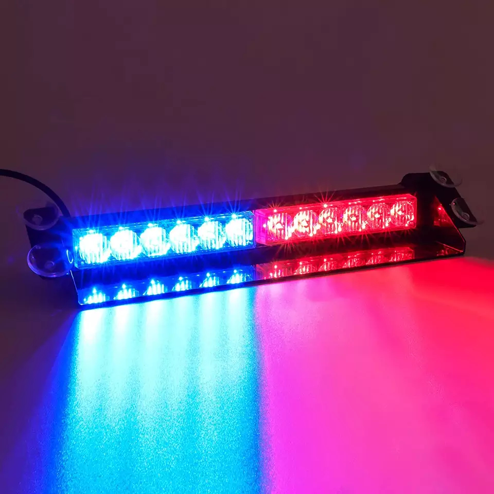 Blinkende LED-Stroboskopleuchten (Lichter) für das Auto mit der Möglichkeit, Farben und Blinkstile zu ändern