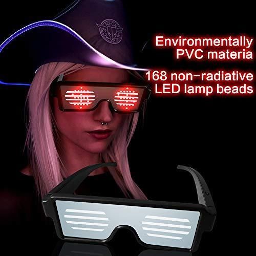 LED beleuchtete Brille mit Animationen