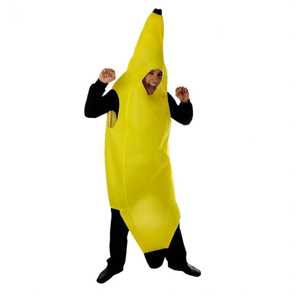 Kostüm Banane Karnevalsmaske