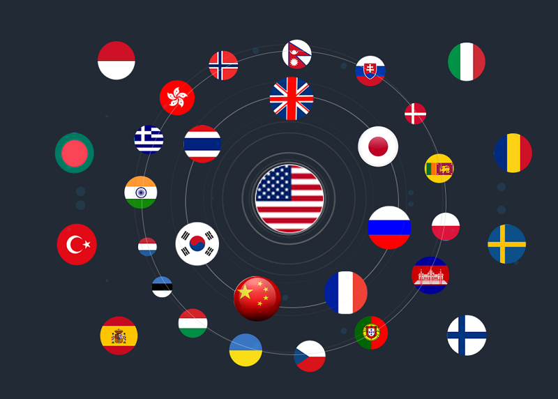 Sprachübersetzer - Unterstützung für 40 Sprachen und 93 Akzente