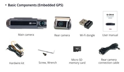Duale Autokamera mit WLAN/GPS/ADAS/CLOUD mit 2K + Parkmodus – G-NET GONQ