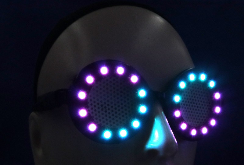 Cyberpunk leuchtende Brille Rave-Party-Design