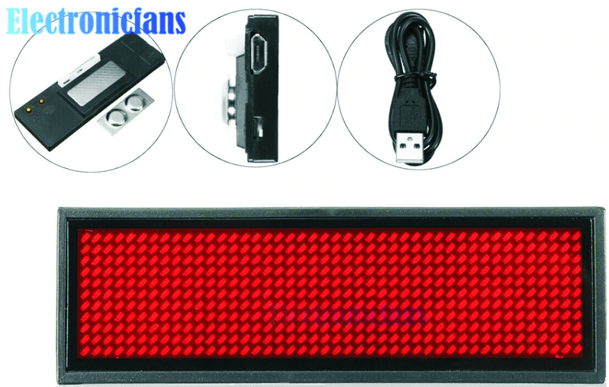LED-Namensschild Bluetooth