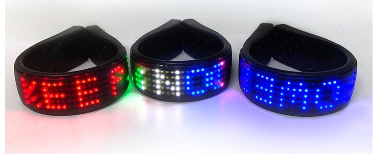 LED-Armband für Schuhe leuchtet