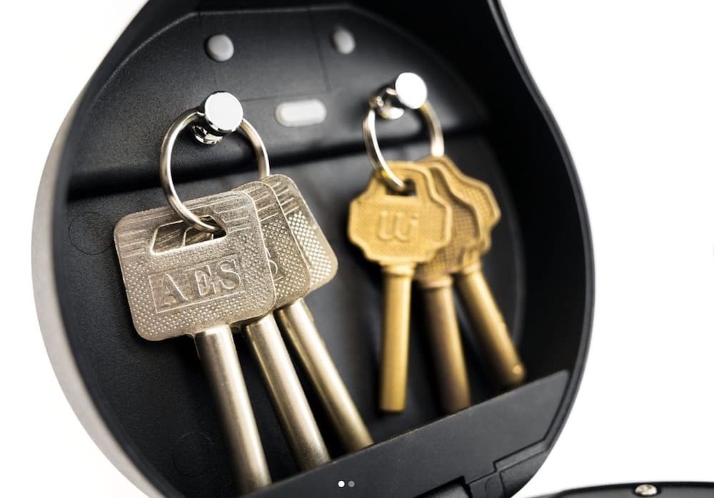 kleiner Außen-Schlüssel-Safe / -Tresor, mit Zahlenschloss, Wand-Box-Versteck
