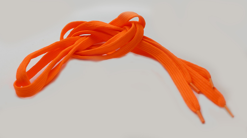neon orange Schnürsenkel