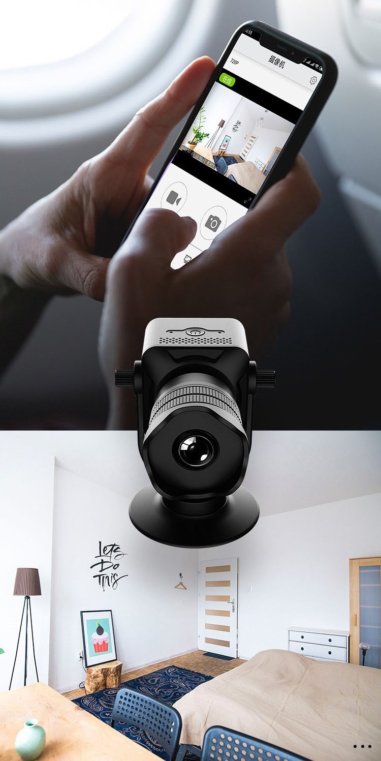 Live-Stream über Anwendung in der mobilen Mini-Spionagekamera