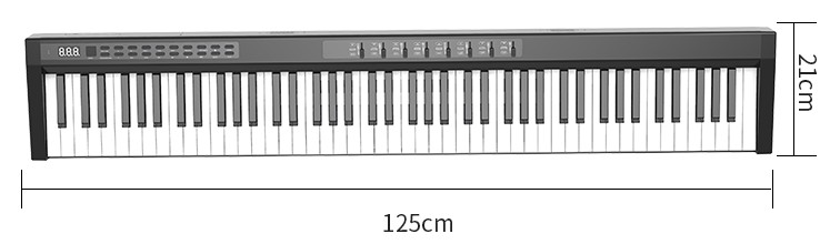 Elektronische Tastatur (Klavier) 125cm