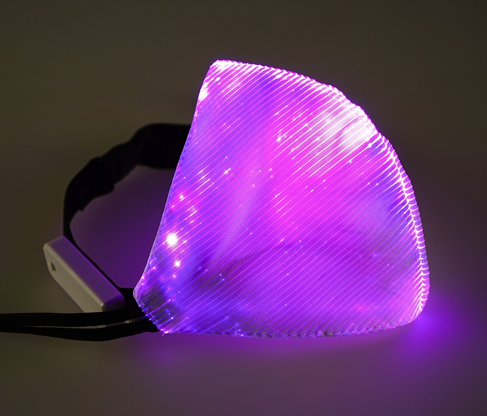 LED-Maske violett