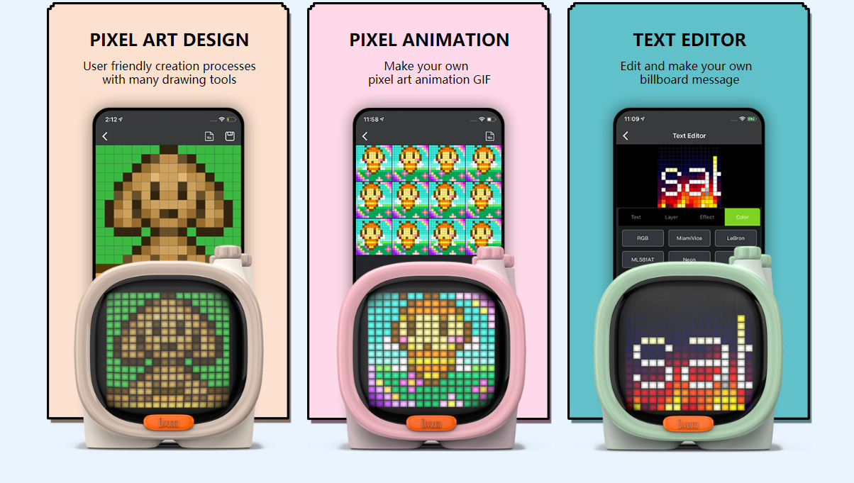 Pixelkunst-Animationslautsprecher