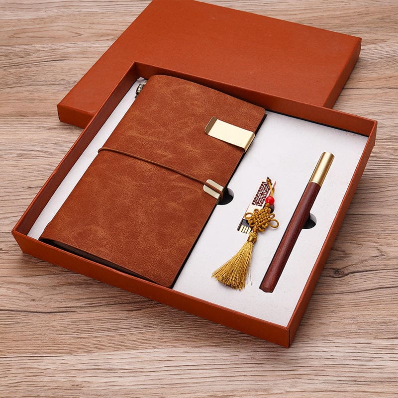 Geschenkset Stift Schallplatte Luxus stilvolles Geschenk für Männer Frauen aus Holz