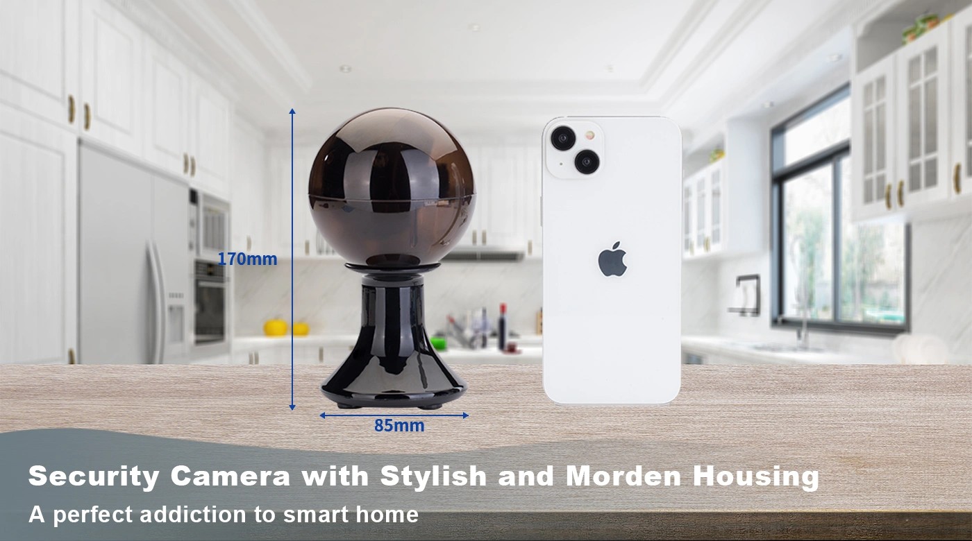 drahtlose Kamera WiFi Spion schwarz modern versteckt elegant