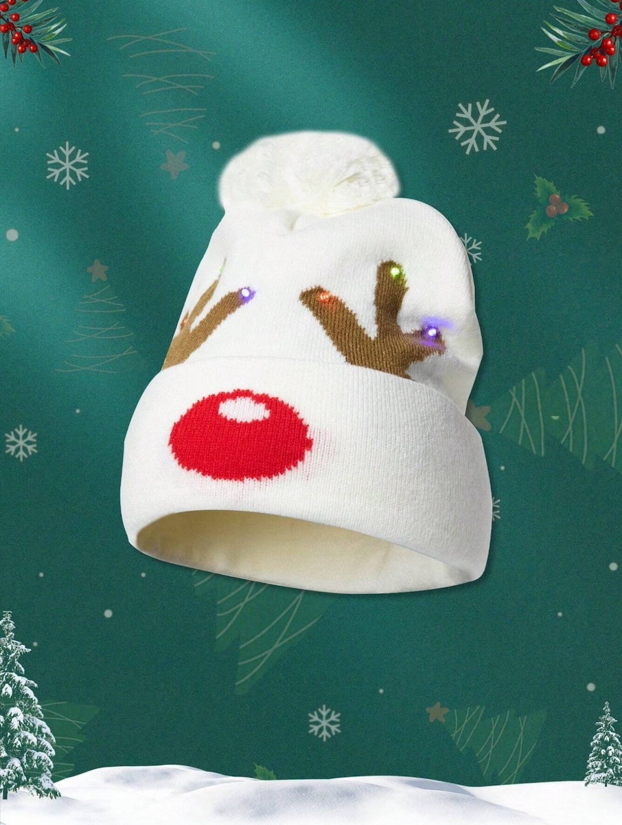 Mütze Weihnachts-Rentiergeweih - Mütze für Winterglühen, Rudolph
