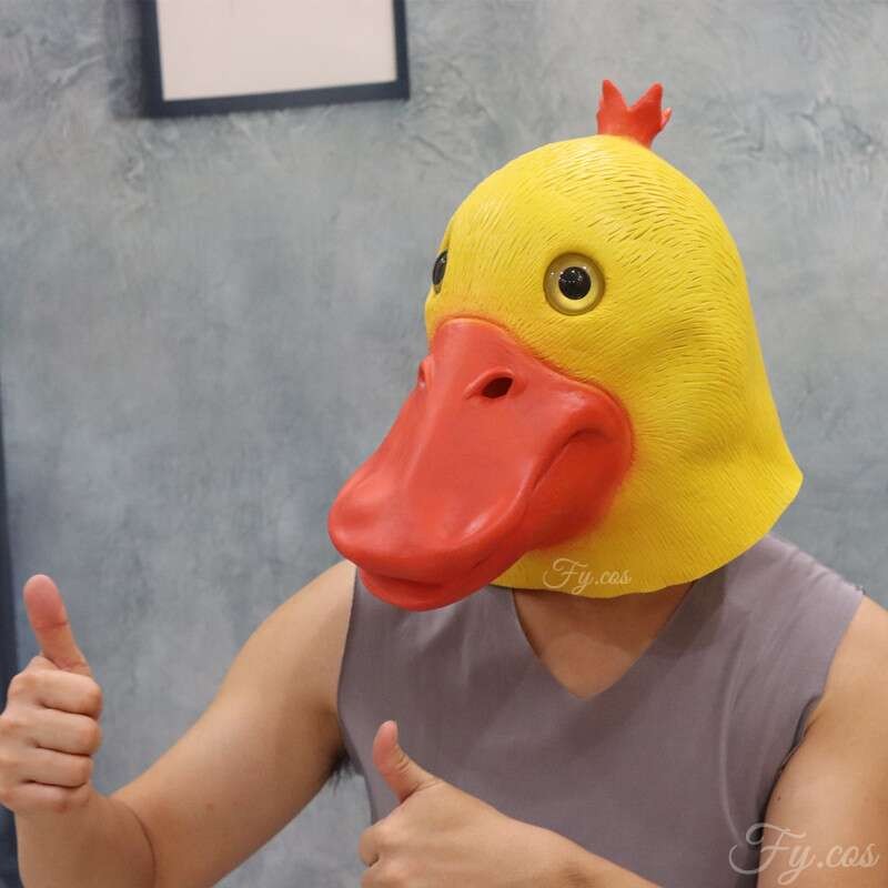 Gesichtsmaske aus Silikon mit Ente