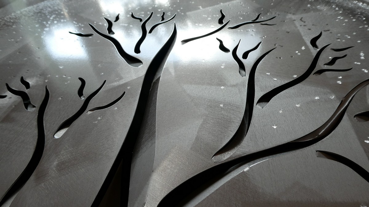 Baum des Lebens Malerei Detail - Metallbild