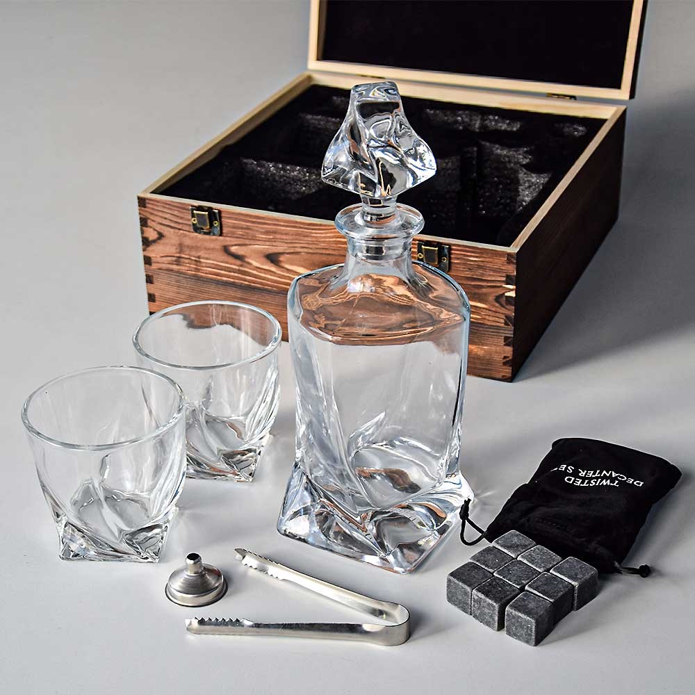 Luxus-Set Whiskykaraffe + Gläser