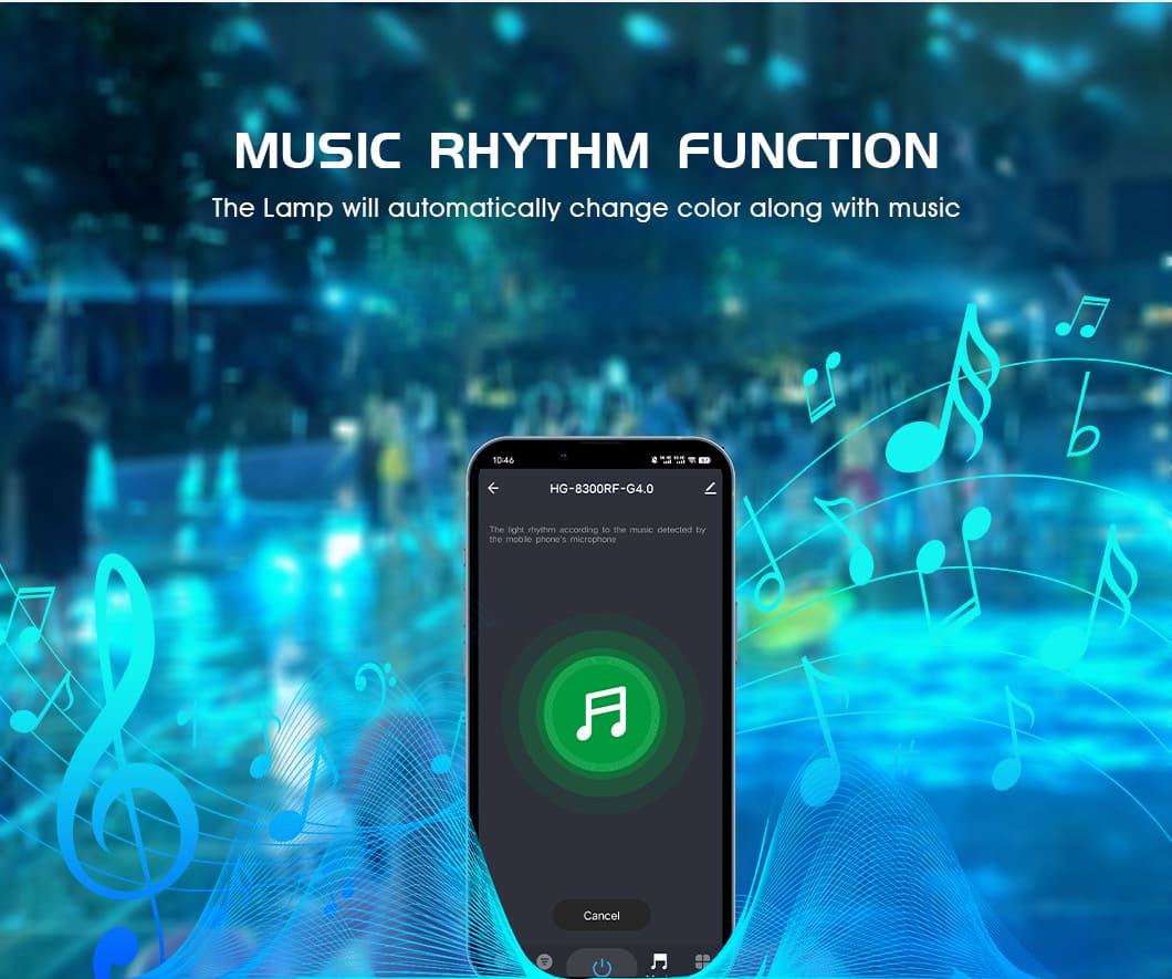 Tuya-App-Steuerung durch Musik