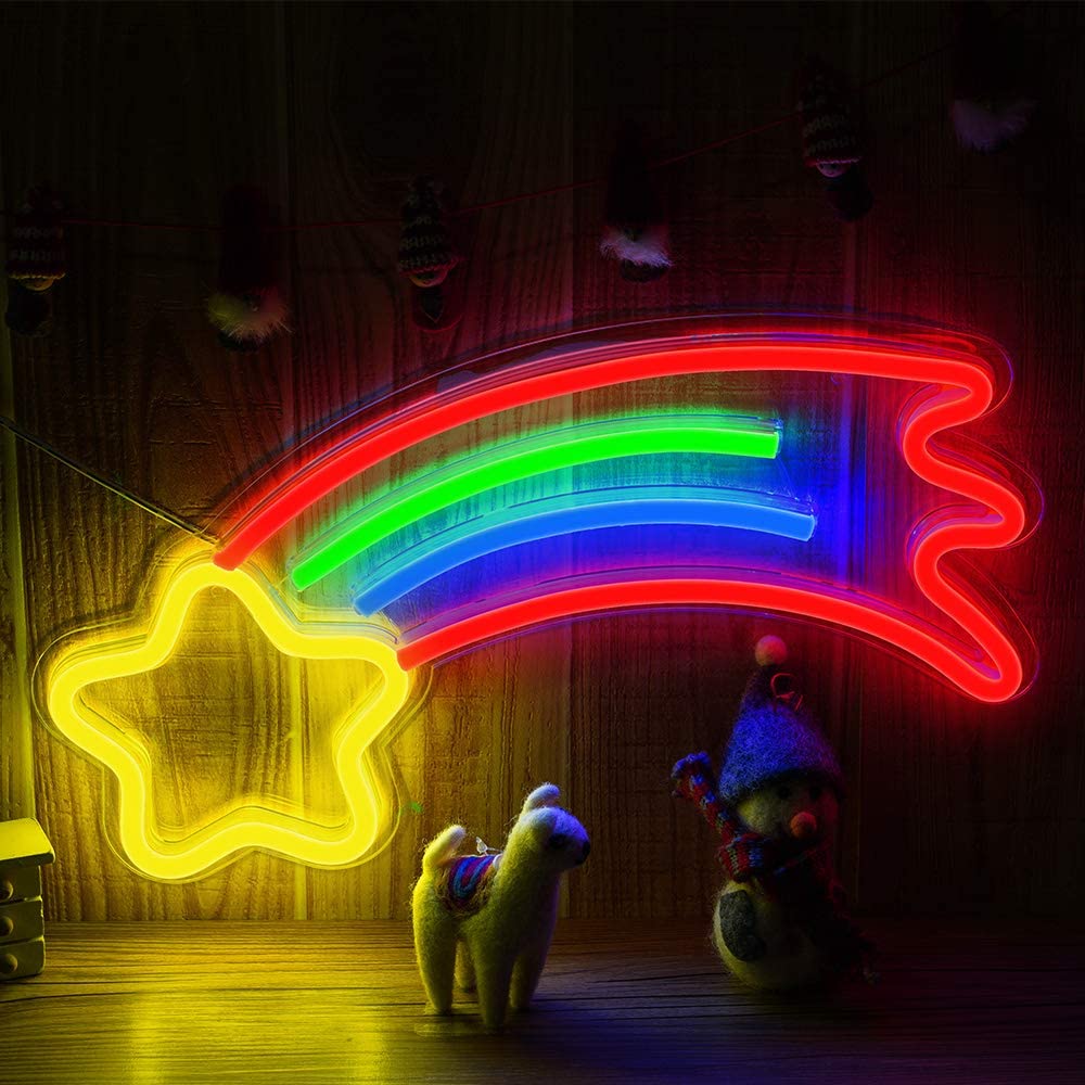 Neon-Komet leuchtender LED-Logo-Komet