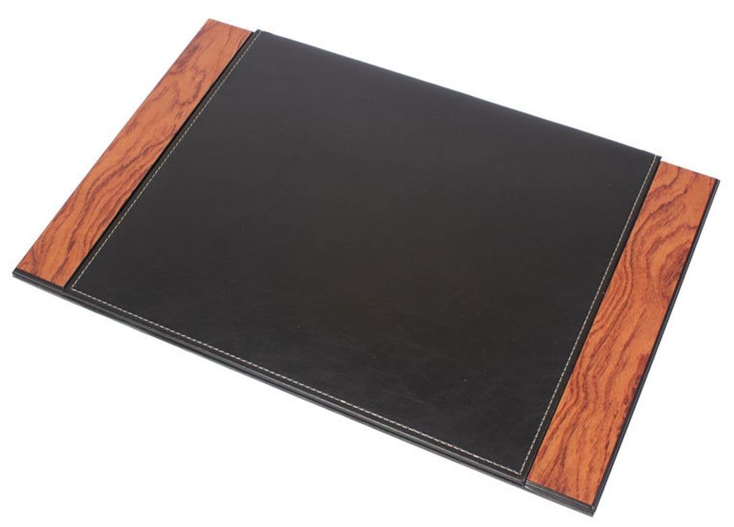 Luxus Tischmatte Holz Leder
