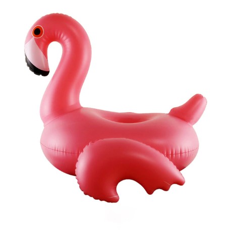 Aufblasbarer Flamingo für Becher als Halter