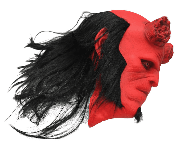Hellboy Gesichtsmaske für Erwachsene