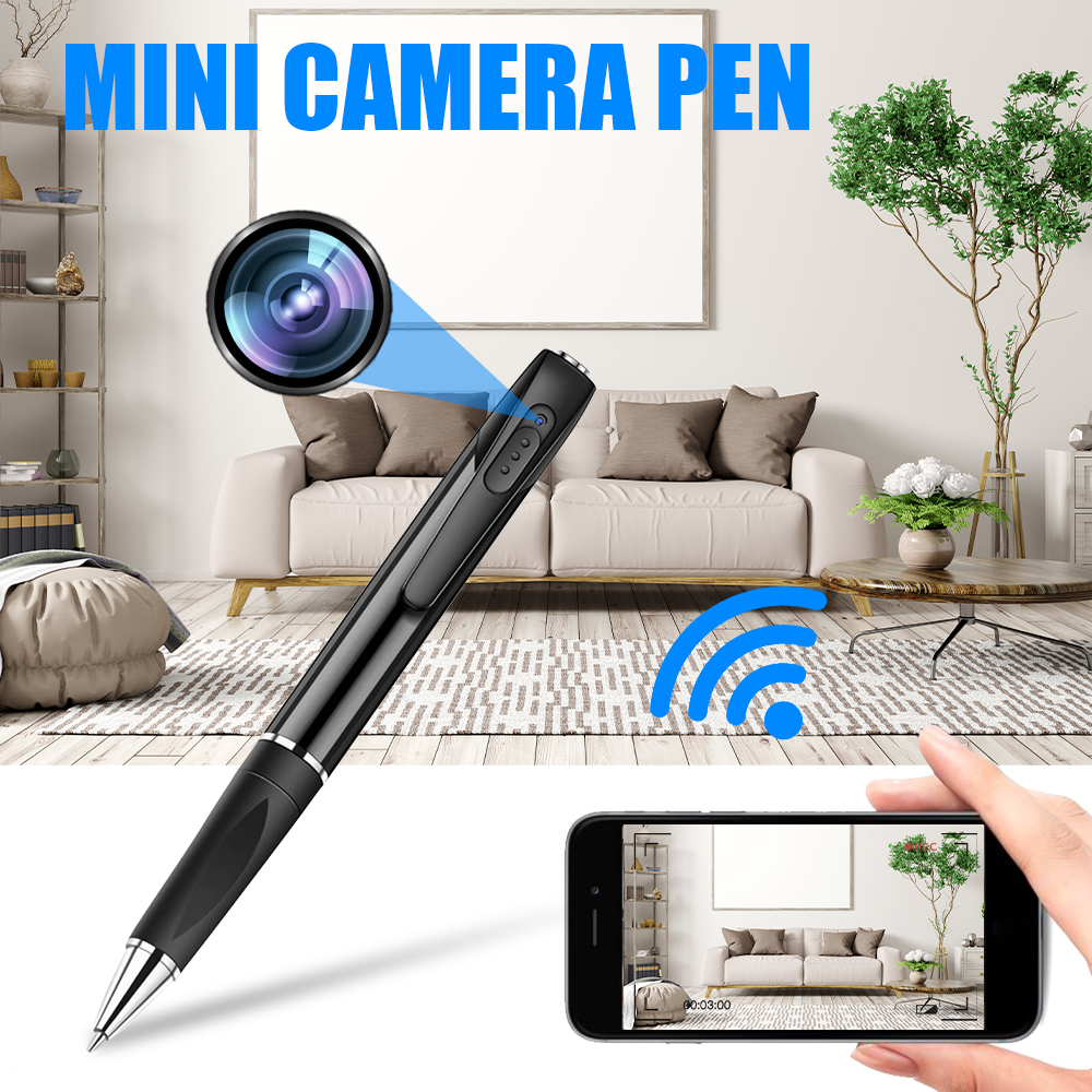 Spionage-Stiftkamera mit FULL HD + WLAN-Unterstützung (iOS-/Android-App)