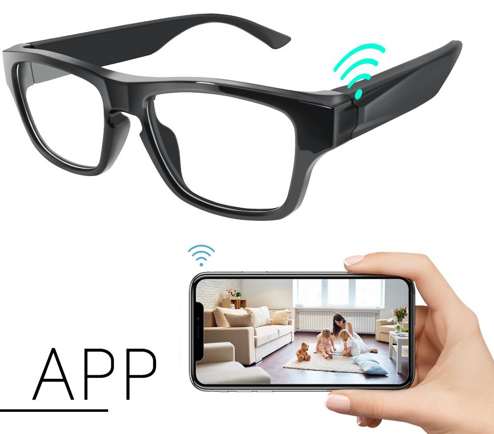 Spionagebrille mit HD-Kamera WLAN-Stream über Handy