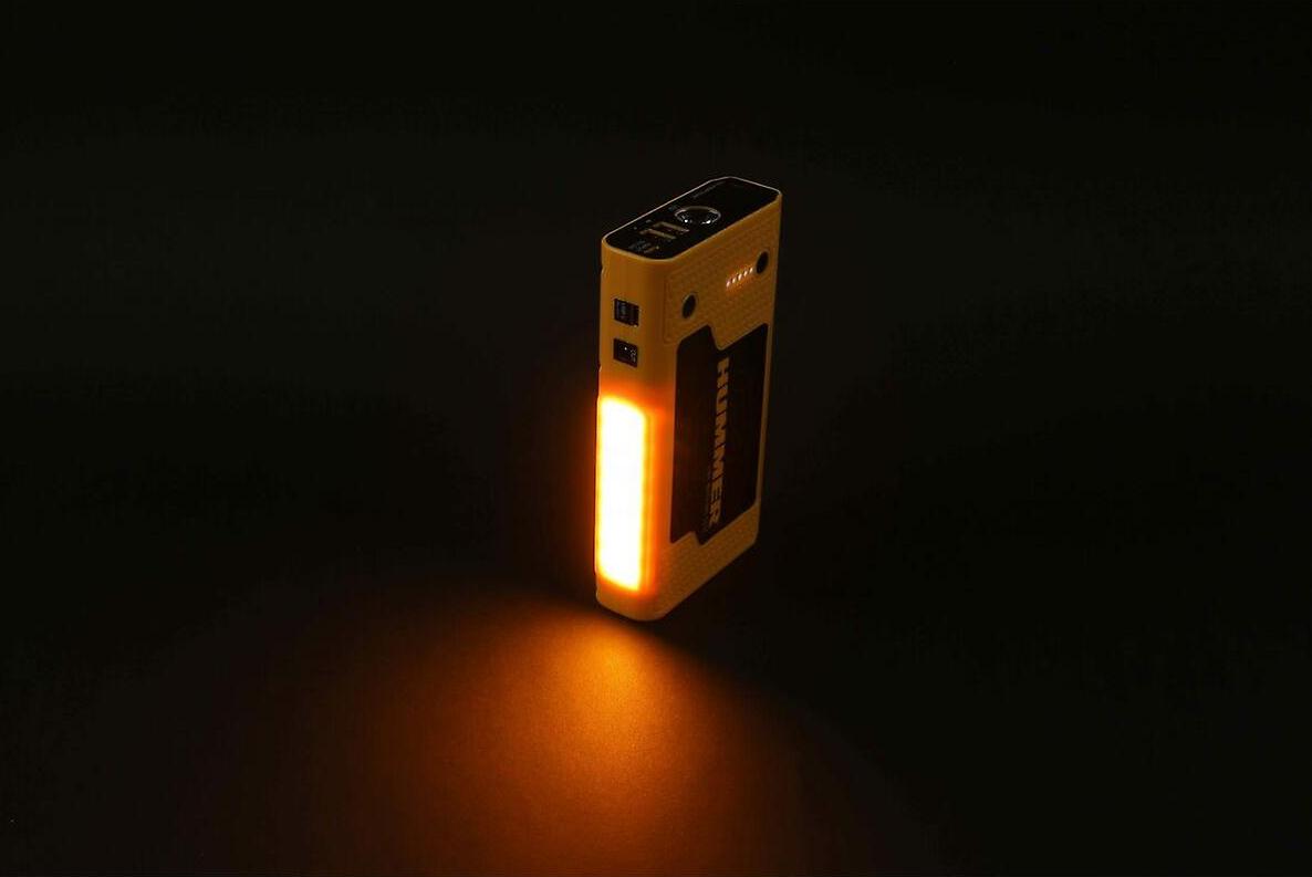 LED-Licht-Powerbank-Batterie + Starthilfe