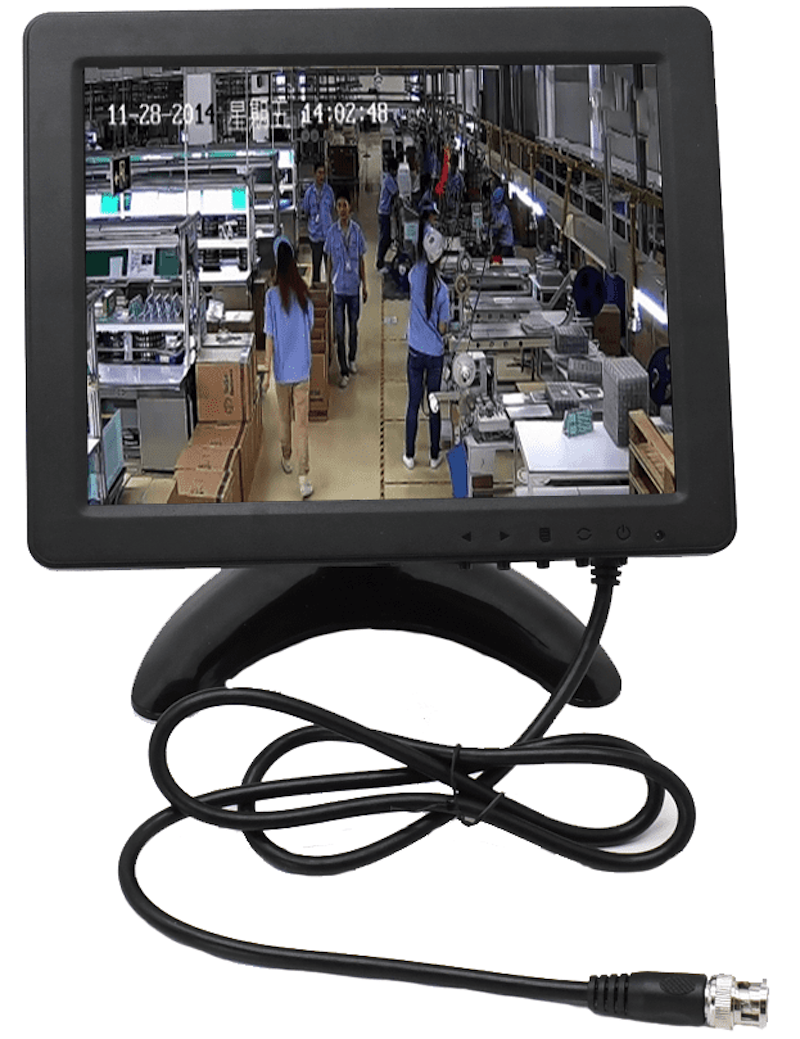 Kleiner Monitor zur Kamerabeobachtung / Kamera mit externem BNC-Eingang
