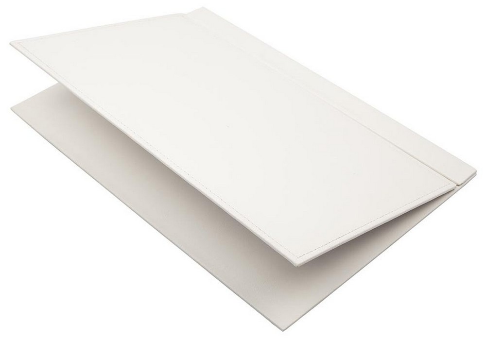 weiße Leder Schreibtafel