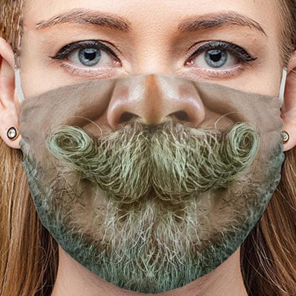 1 stück Praktischer tragbarer Santa Claus Bart Gesichtsmaske für Männer Frauen
