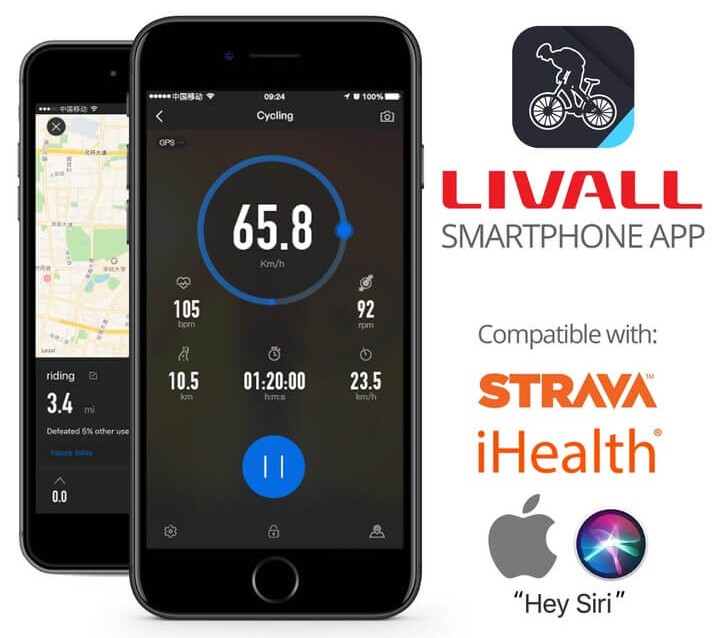 Livall-App für Smartphone-Handys
