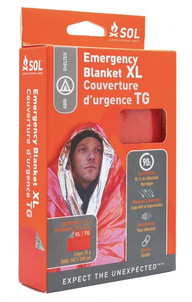 Isotherme Folie XL – Notfall-Wärmedecke reflektiert bis zu 90