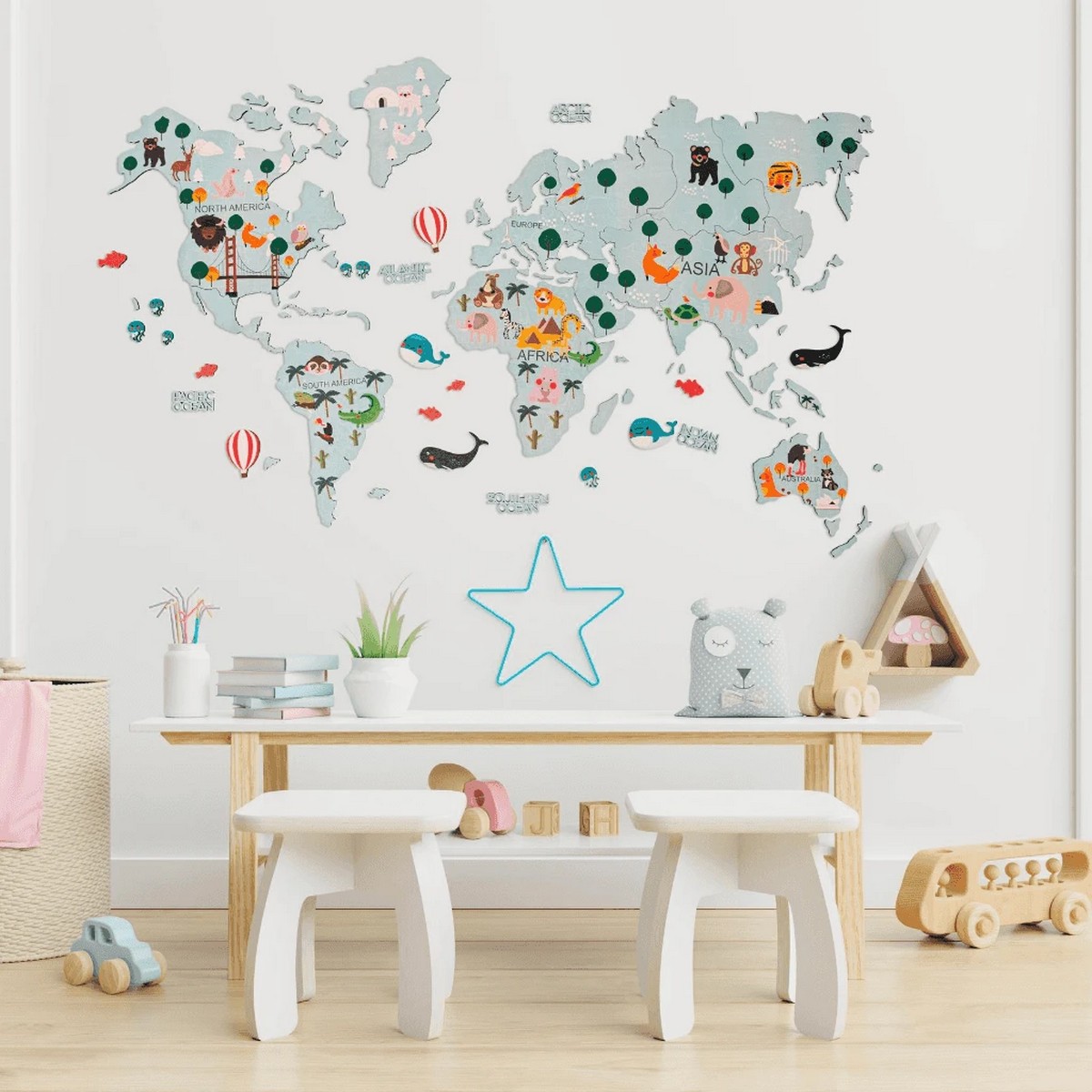 Weltkarte für Kinder