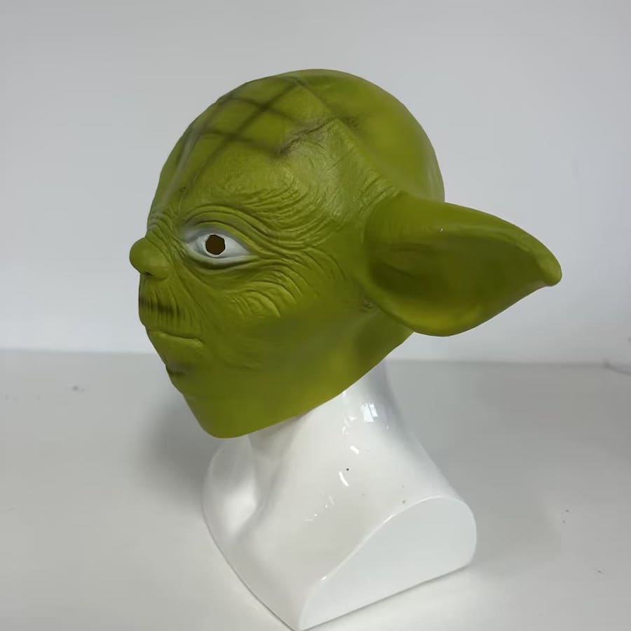 Star Wars Gesichtsmaske – Yoda grüner Latex