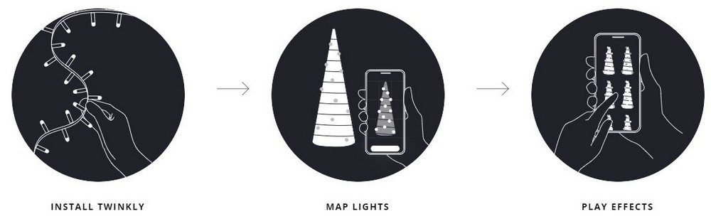 Baum LED-Steuerung über mobile App