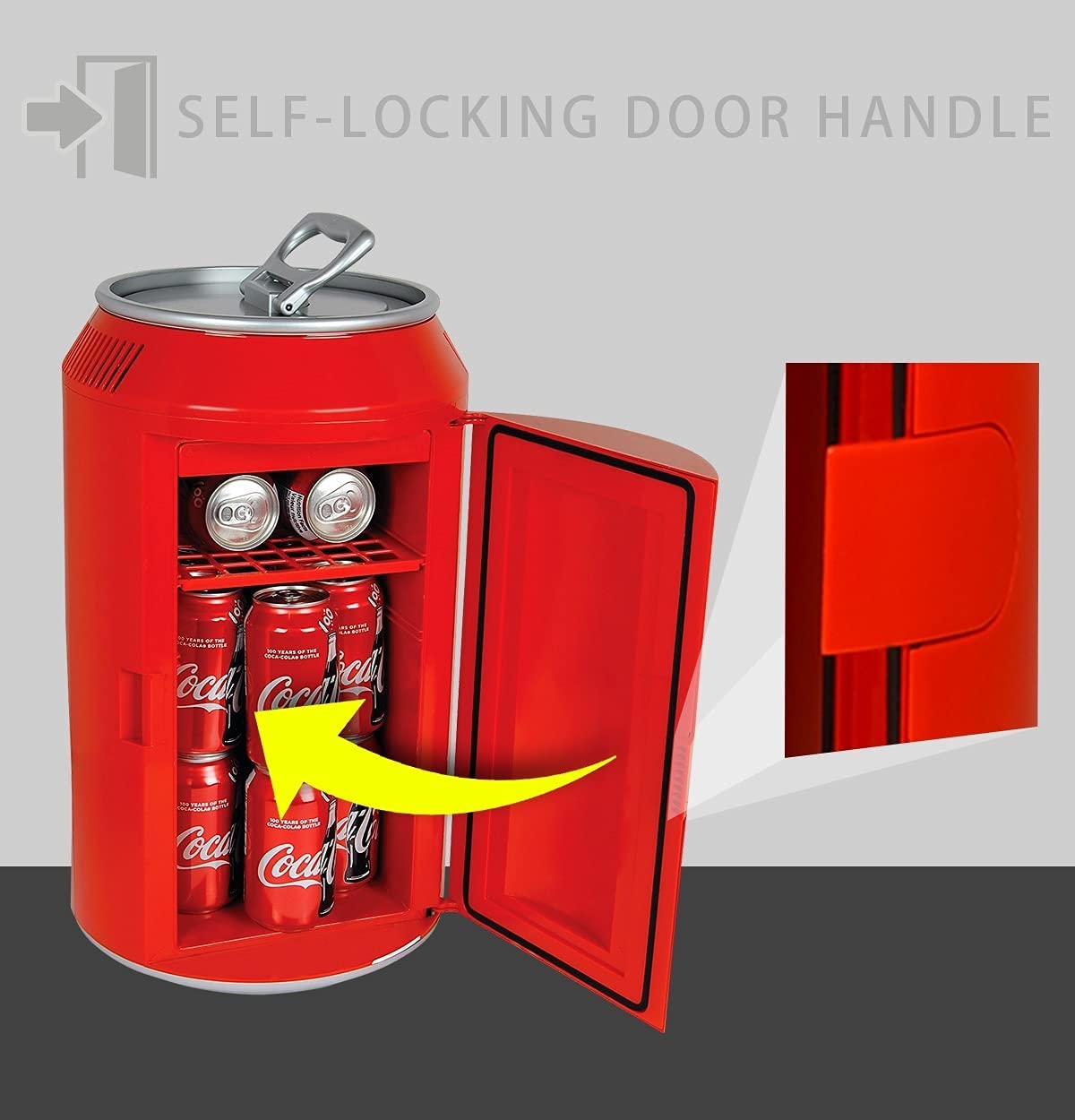 Mini-Kühlschrank kann rot tragbar sein