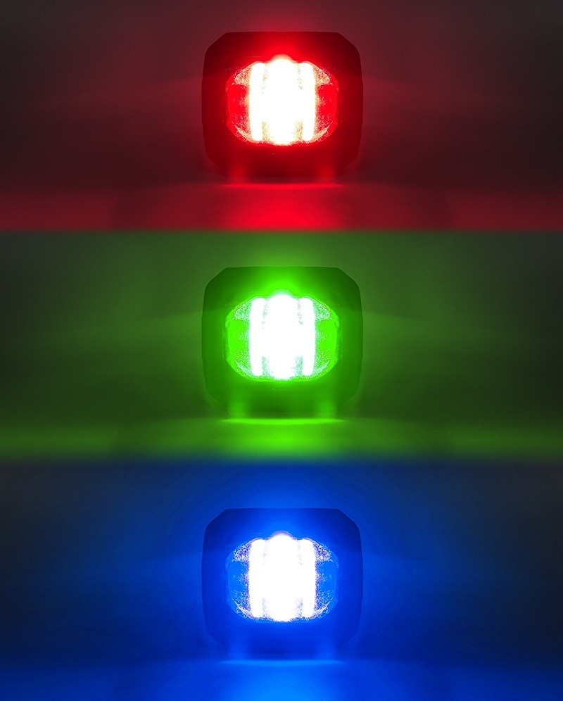 Sicherheits-Linear-LED-Leuchte für Gabelstapler mit Kipprampe 10 W (2 x 5  W) + wasserdichte IP67-Abdeckung – 2 Stk