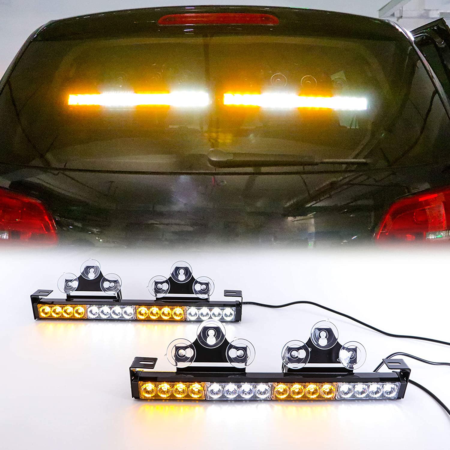 Blinkende LED-Leuchten für das Auto gelb weiß mehrfarbig