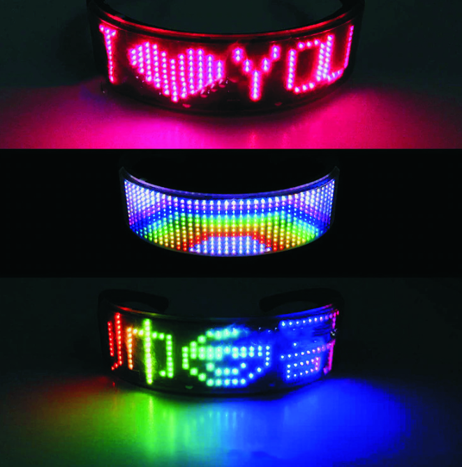 programmierbare LED-Brille