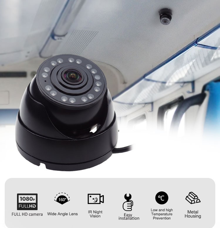Dome-Mini-Kamera für Bus-Taxi-Vans mit Nachtsicht