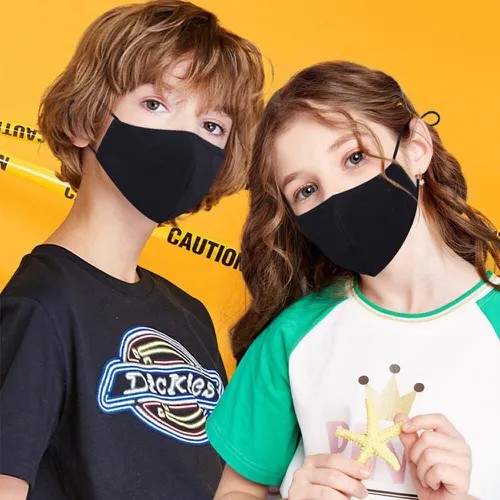 schwarze Schutzmaske für Kinder