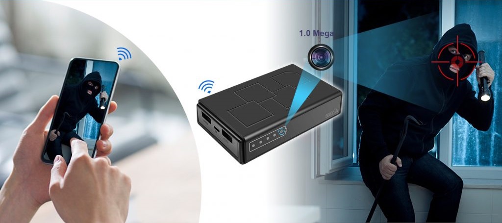 Powerbank HD Kamera mit Bewegungserkennung + Alarm