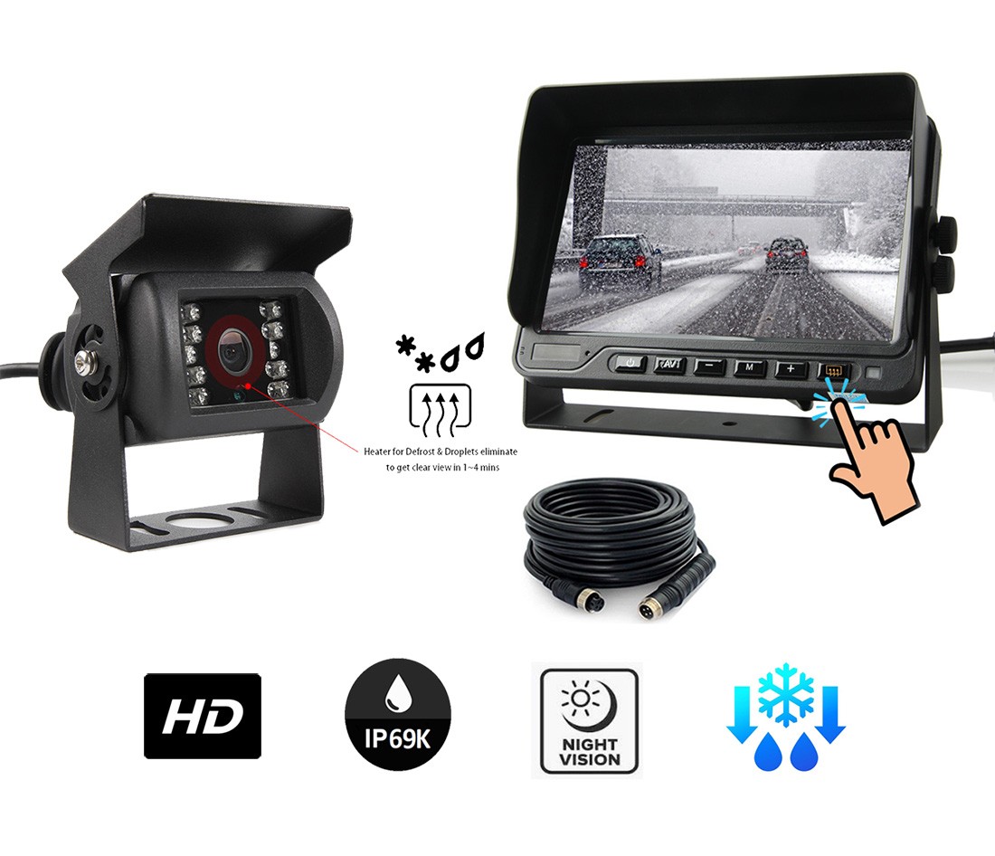 Rückfahrkamera mit Parksensoren mit 5 zoll, 7 zoll Monitor oder nur Kamera
