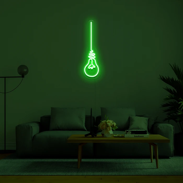 LED-beleuchtete 3D-Neonschilder - Glühbirne