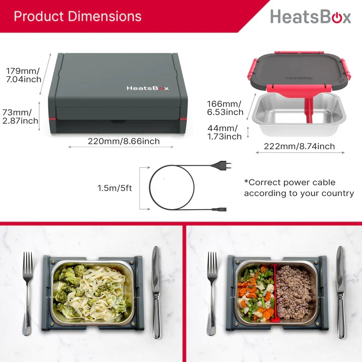 Lunchbox für Essen elektrisch beheiztes Essen Heatsbox Pro